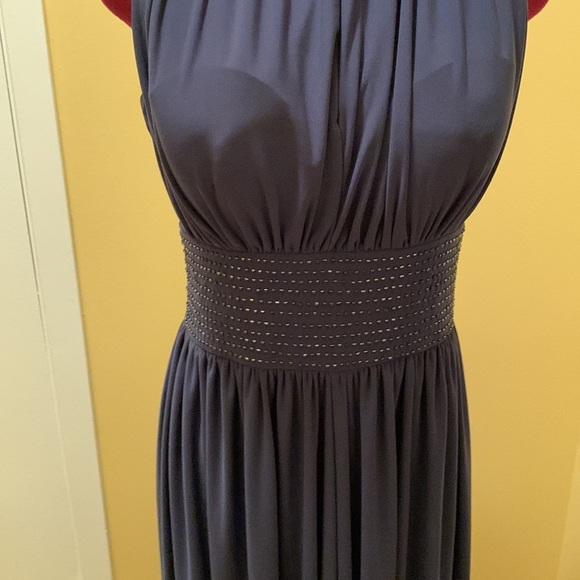 NWT Diva Collection Sequin Waist sleeveless gown with Bra - Picture 4 of 15